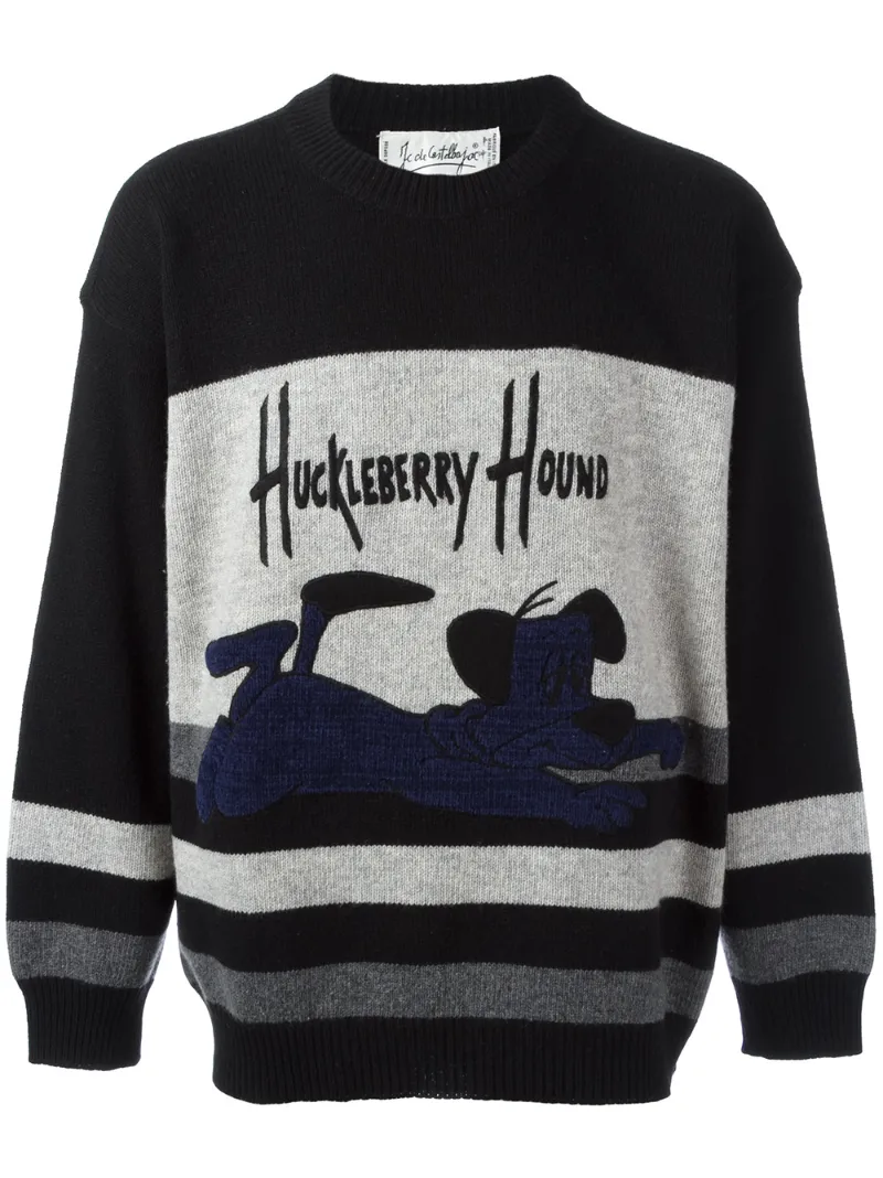 Jc De Castelbajac Vintage джемпер с принтом на тему мульфильма Huckleberry Hound