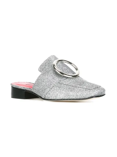 flat embellished mules