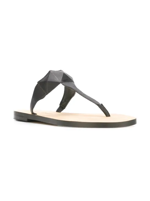 white t bar flat sandals