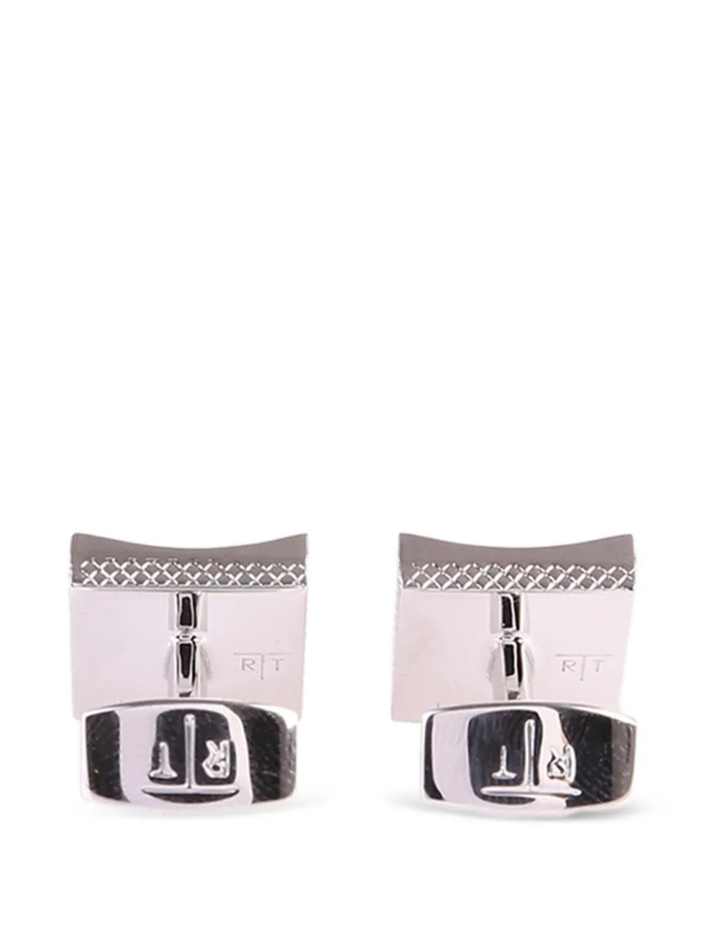  Tateossian Manschettenknöpfe Aus Rhodium   Metallic 