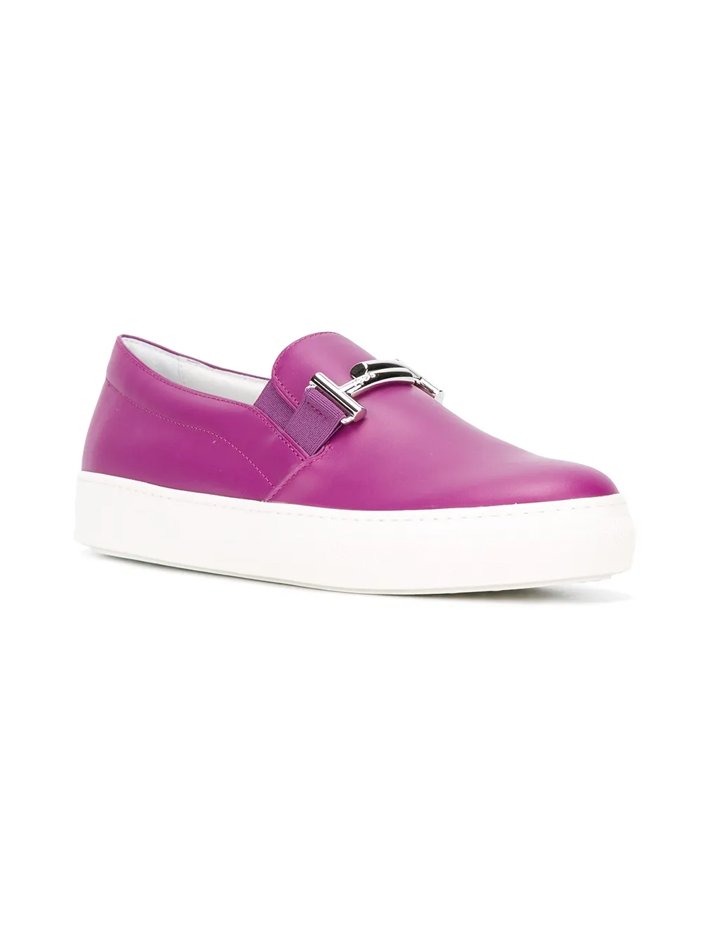 Tod's metallic detailing slip-on sneakers Roze