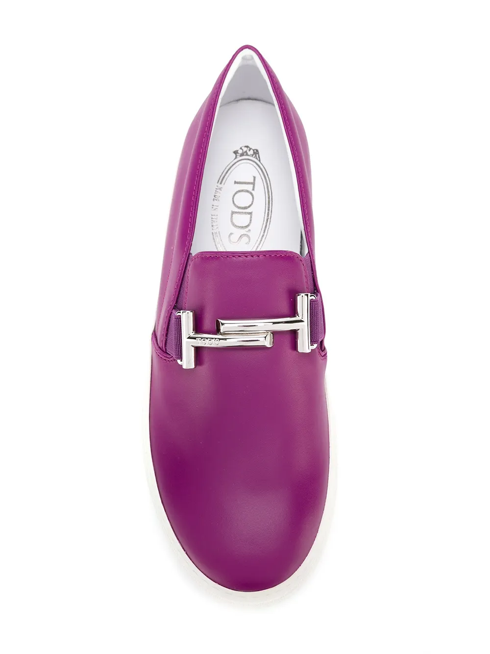 Tod's metallic detailing slip-on sneakers Roze