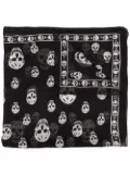 Alexander McQueen skull print scarf - Black