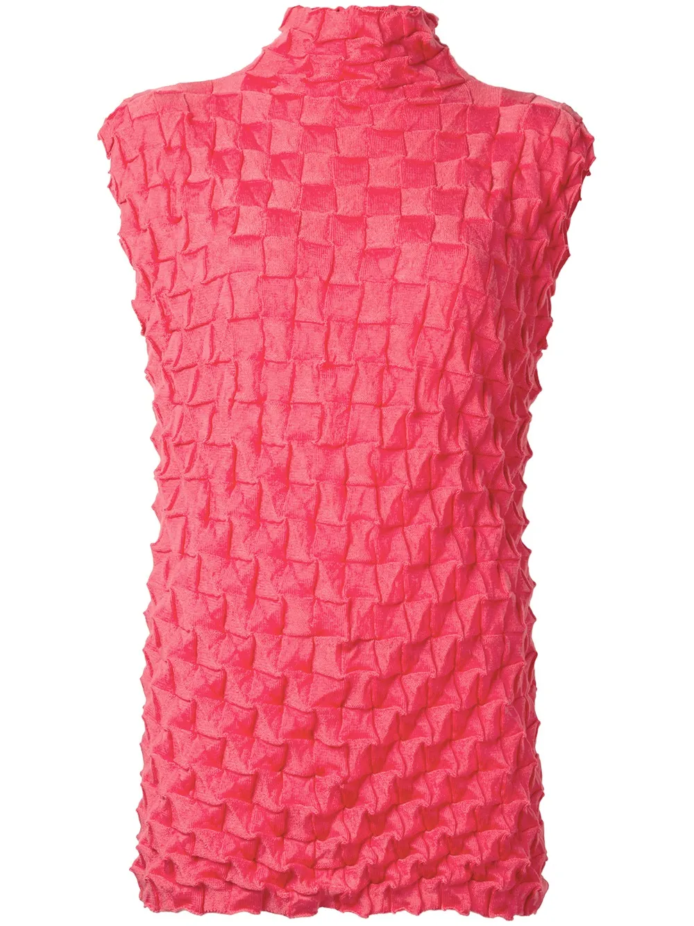 

Issey Miyake Pre-Owned sleeveless origami top - Rosado