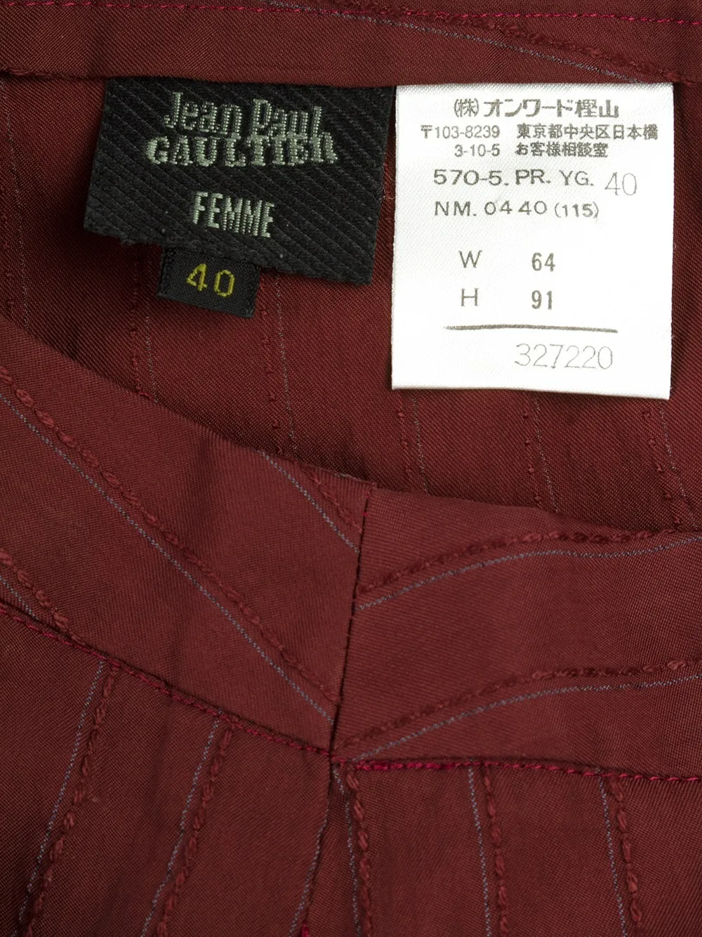 Jean Paul Gaultier Pre-Owned pinstriped suit | Image 8