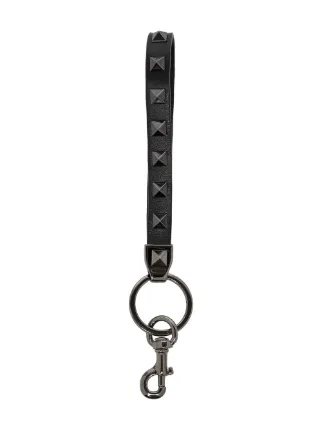 VALENTINO ロックスタッド キーリング　ブラック Valentino Garavani Valentino Garavani ロックスタッズ