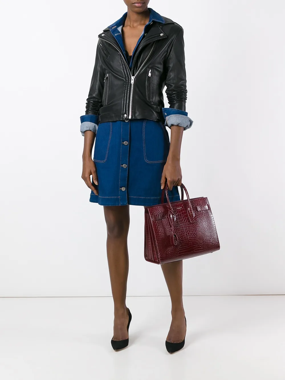 SAINT LAURENT SMALL SAC DE JOUR TOTE