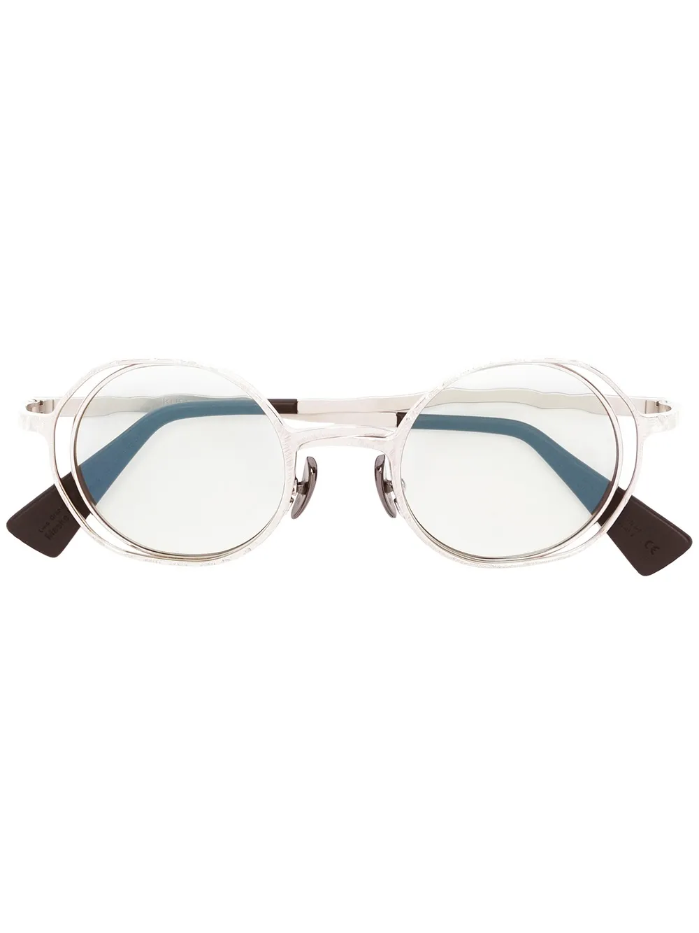 Kuboraum round frame sunglasses | Metallic | Image 1
