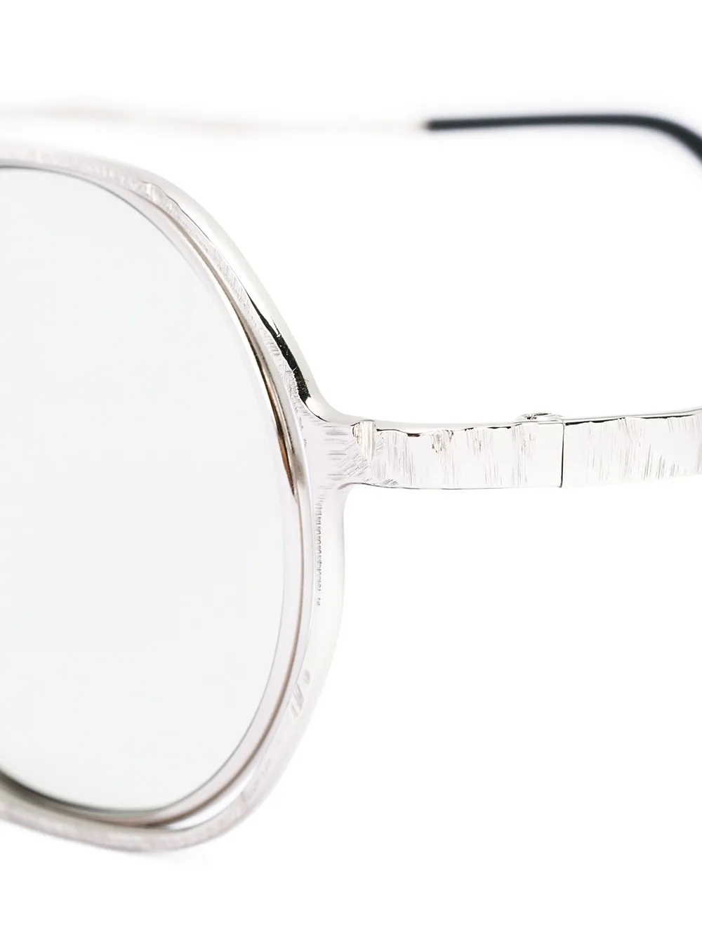 Kuboraum zonnebril met rond montuur Metallic