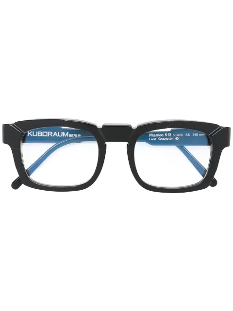 Kuboraum square frame glasses 