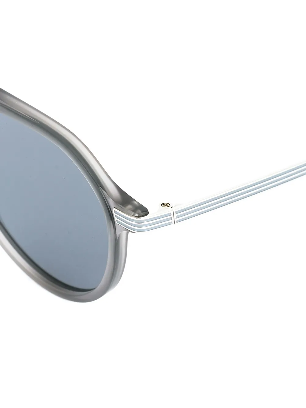 Thom Browne Aviator Sunglasses In Blue