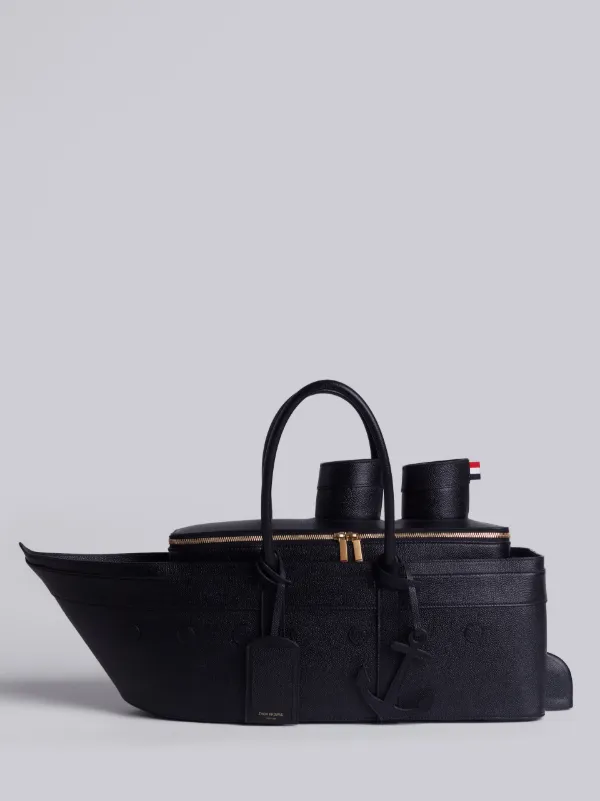 Cruise Liner Bag In Black Pebble Grain