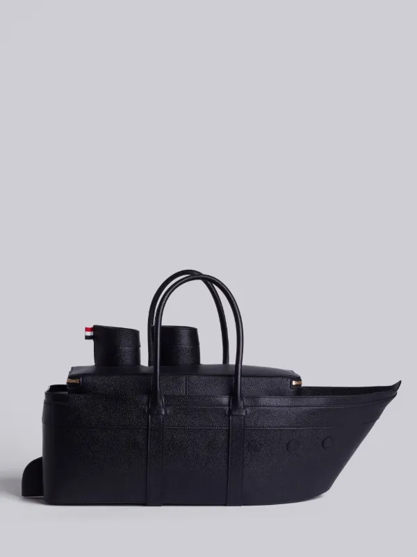 Cruise Liner Bag In Black Pebble Grain