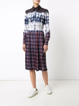 Altuzarra Tie Dye Plaid Shirt Dress Farfetch Altuzarra Tie Dye Plaid Shirt Dress