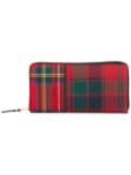 Comme Des Garçons Wallet tartan wallet - Red