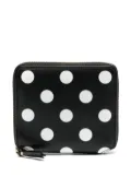 Comme Des Garçons Wallet polka dot-print leather wallet - Black