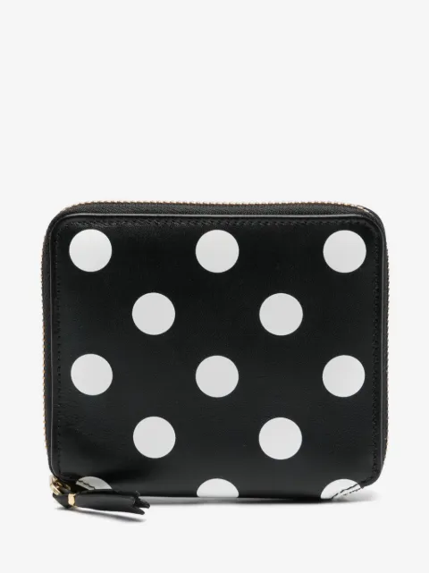 Comme Des Garçons Wallet polka dot-print leather wallet