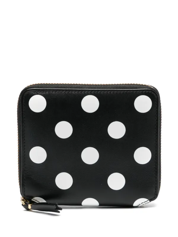 Comme Des Garcons Wallet Polka dot print Leather Wallet Farfetch