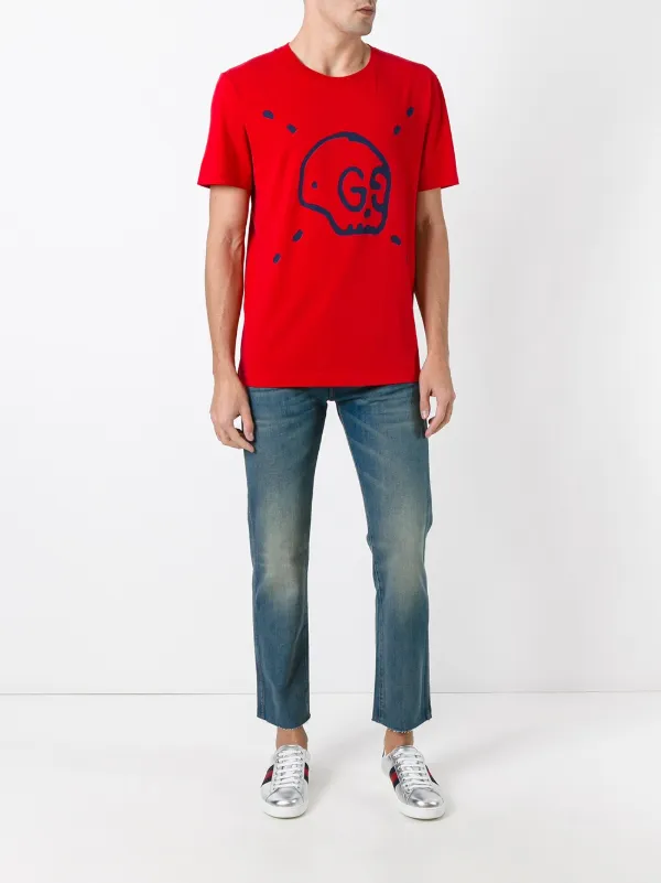 jeans with tiger patch