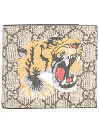 tiger print gg supreme wallet