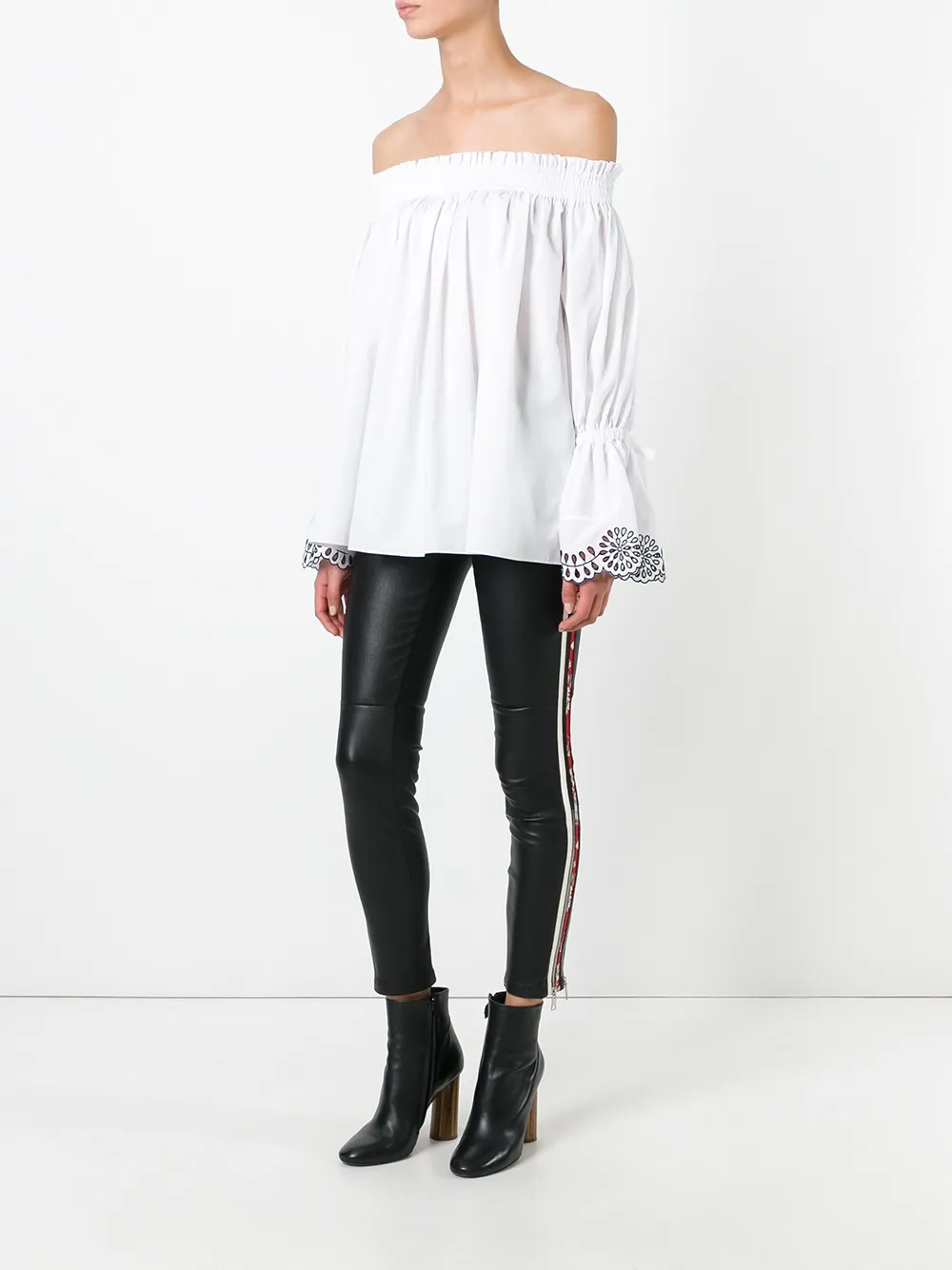  Alexander Mcqueen Schulterfreie Bluse   Weiß 
