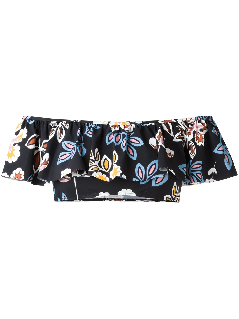 Tory Burch Bikinioberteil Mit Rüschen In Black
