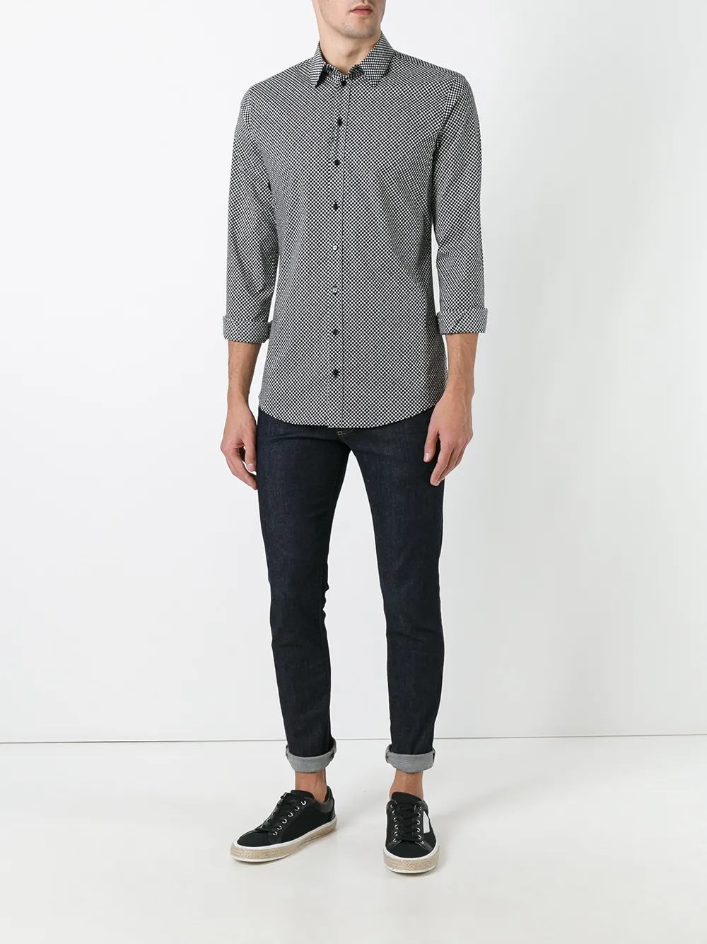 Dolce & Gabbana dot print shirt - Zwart