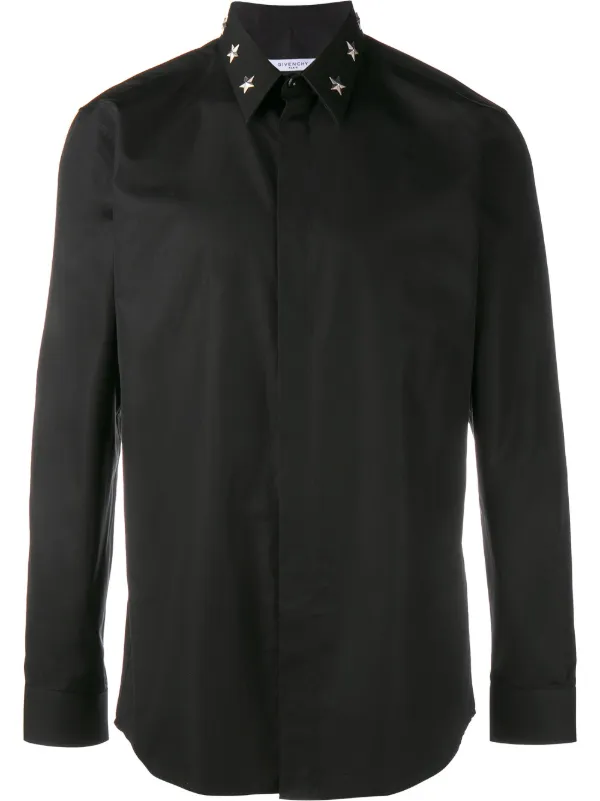 givenchy star collar shirt