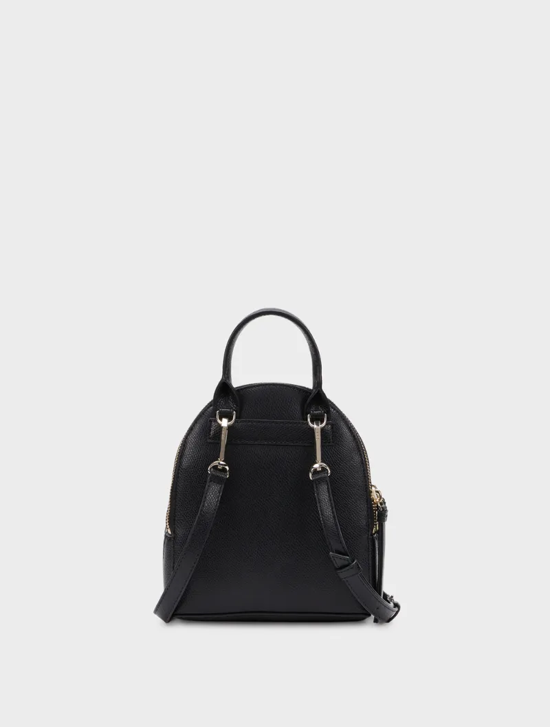 DKNY Greenwich Black Smooth Leather Small Backpack ModeSens