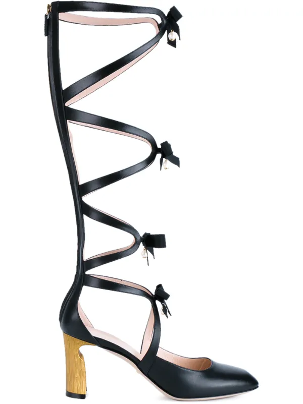 Gucci Black Pearl Bow 83 Cut Out Boots Farfetch - Gucci Leather Pump With Pearl Bow Gucci Black Pearl Bow 83 Cut Out Boots Farfetch - Gucci Leather Pump With Pearl Bow