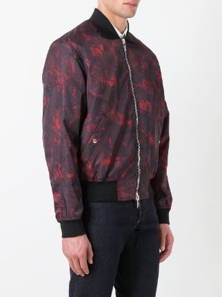 Dior Homme Abstract Print Bomber Jacket - Farfetch