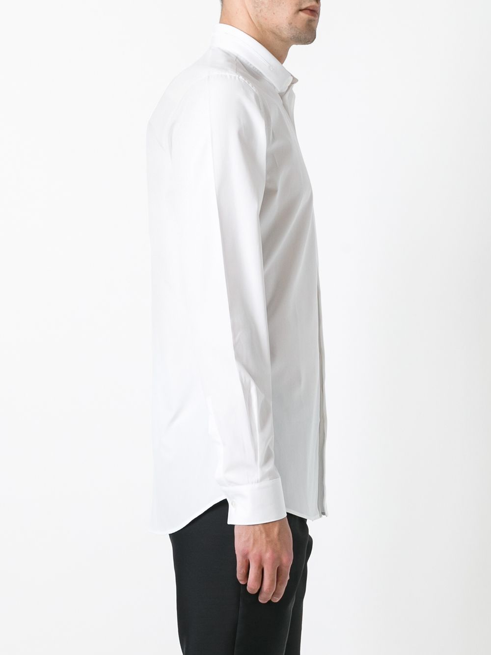 фото Givenchy рубашка с вышивкой на воротнике