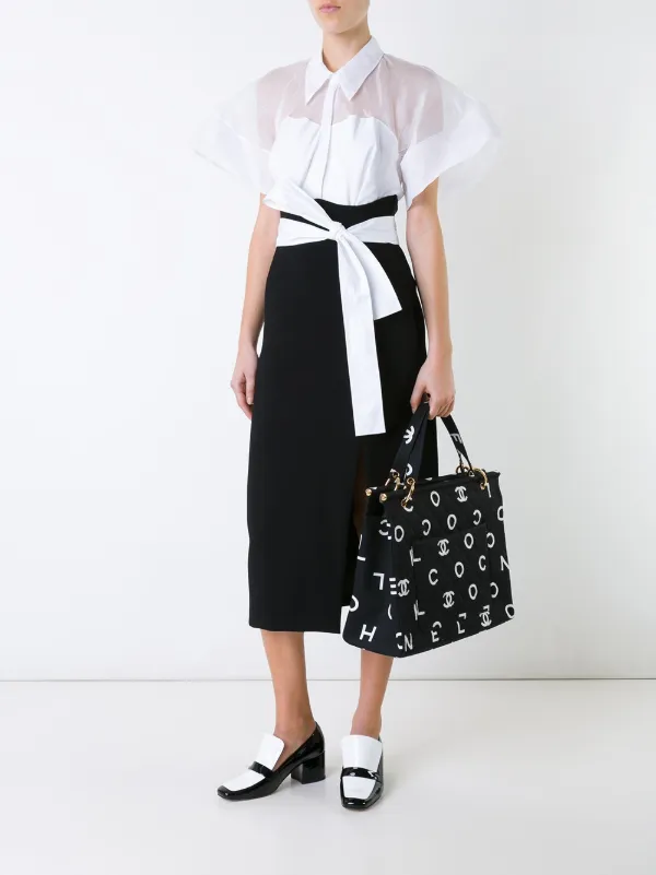 CHANEL Pre-Owned キルティング トートバッグ | ブラック | FARFETCH JP