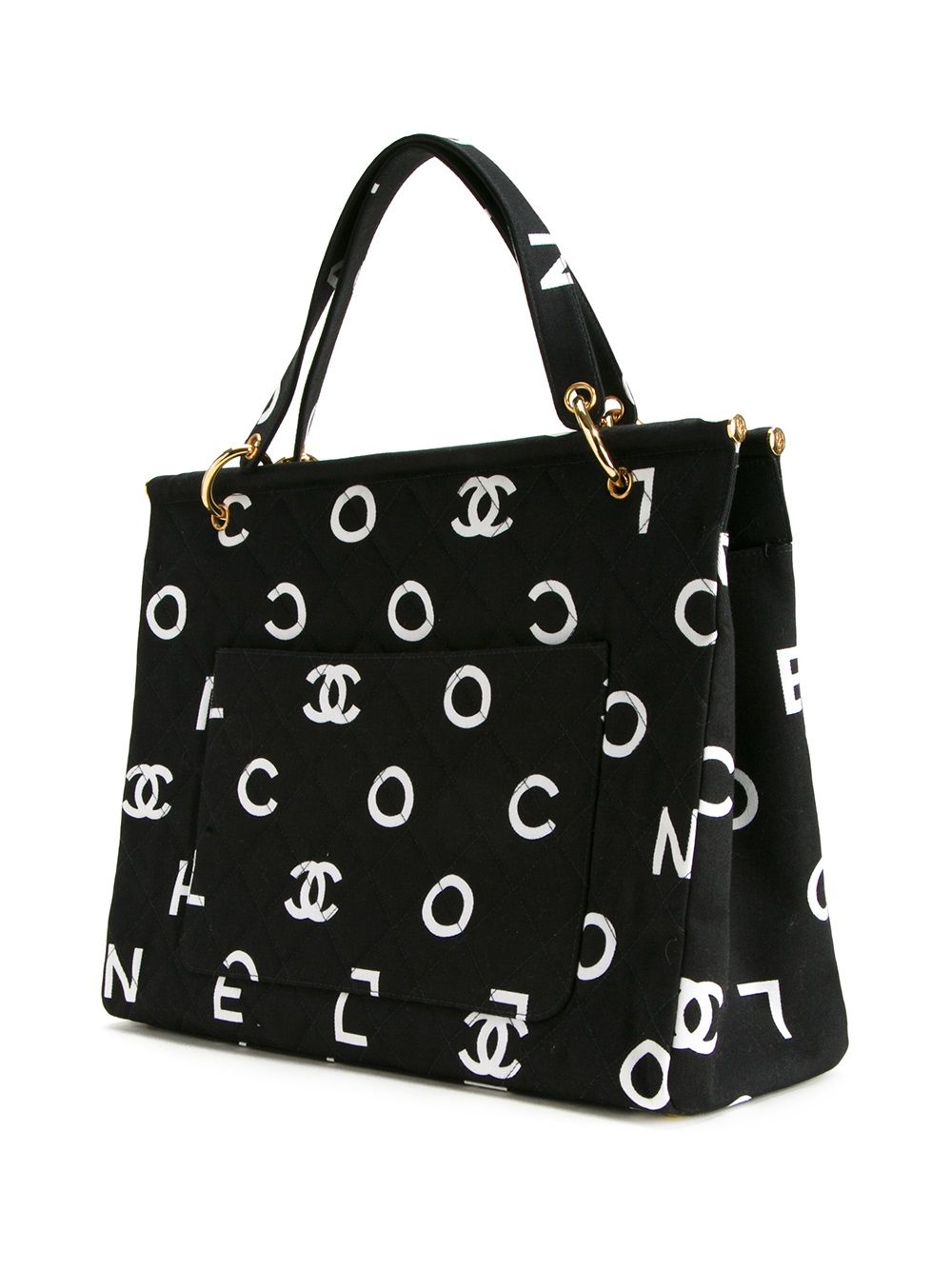 Affordable HOT SALE CHANEL quilted logo tote Women