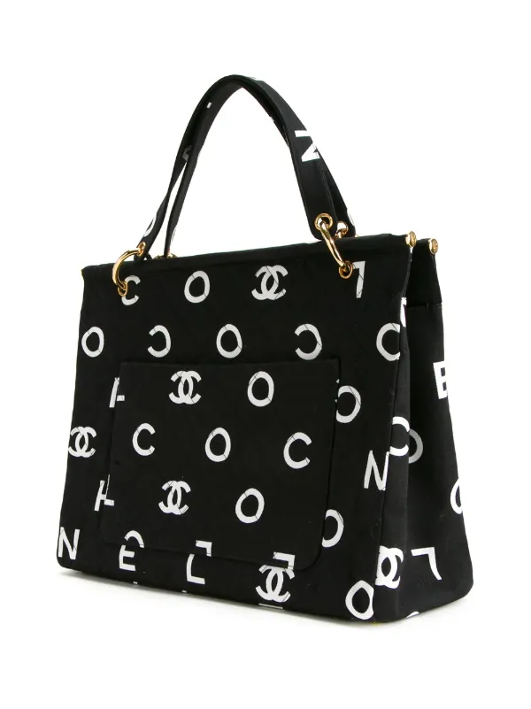 CHANEL Pre-Owned キルティング トートバッグ | ブラック | FARFETCH JP
