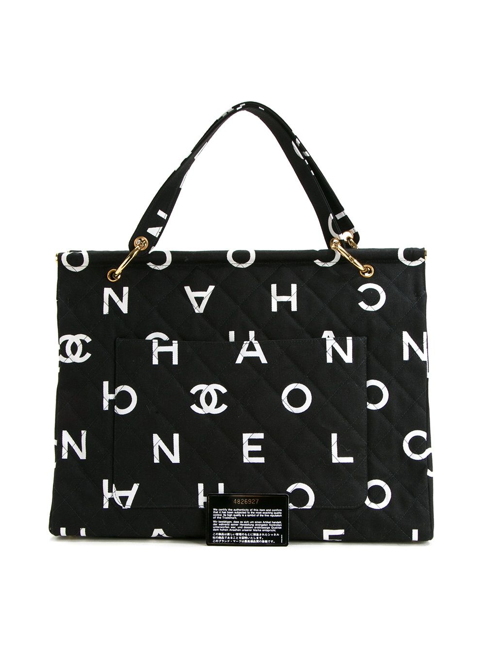 Canvas bag chanel hotsell