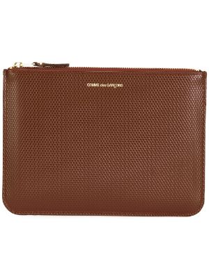 Comme Des Gar ons Wallet Pochette Textur e En Cuir Farfetch