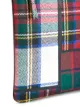 Comme Des Garçons Wallet tartan patchwork clutch