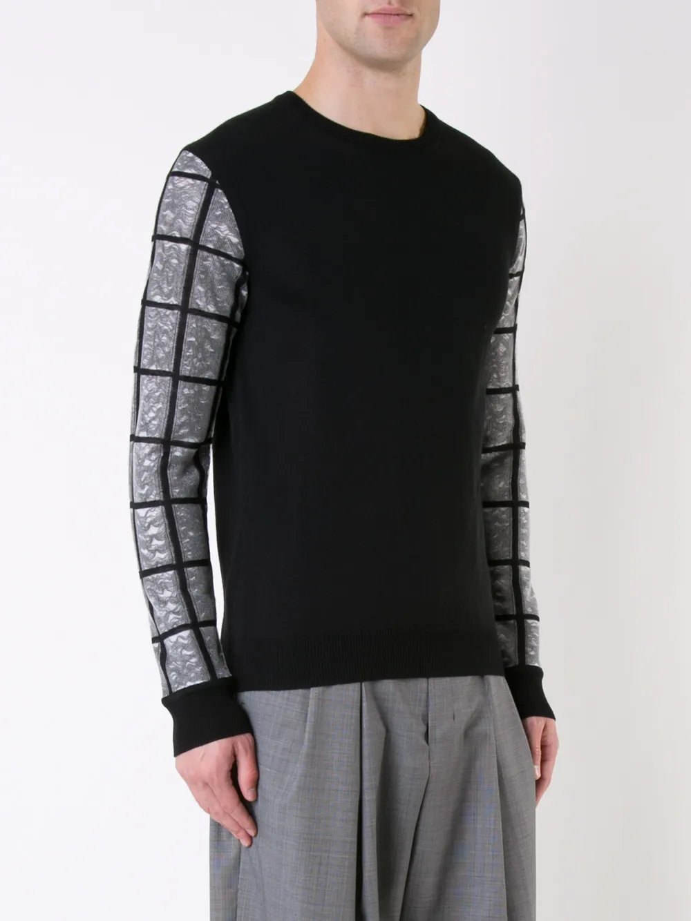  Wooyoungmi Karierter Pullover   Schwarz 