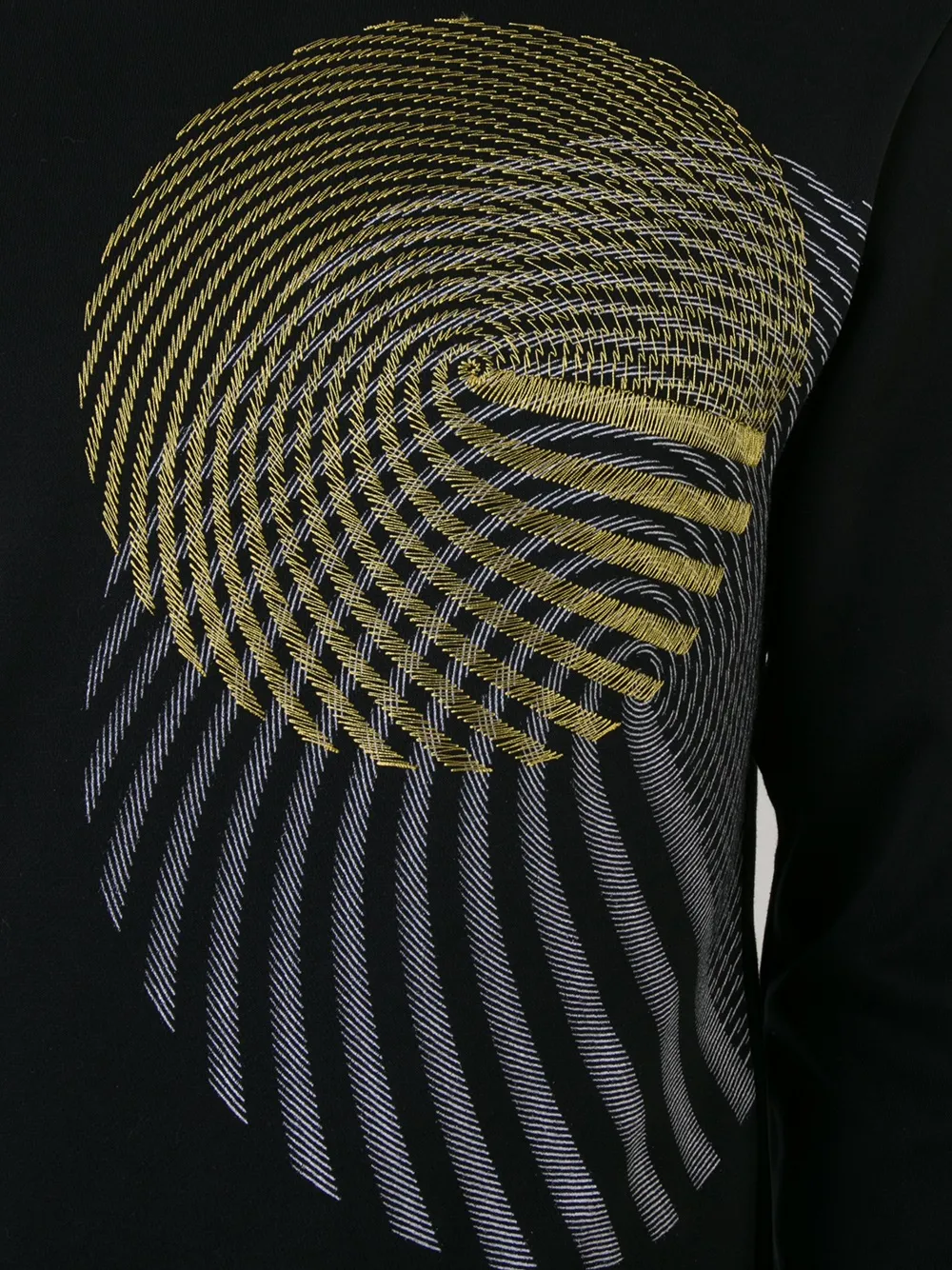 Wooyoungmi circular pattern sweatshirt Zwart