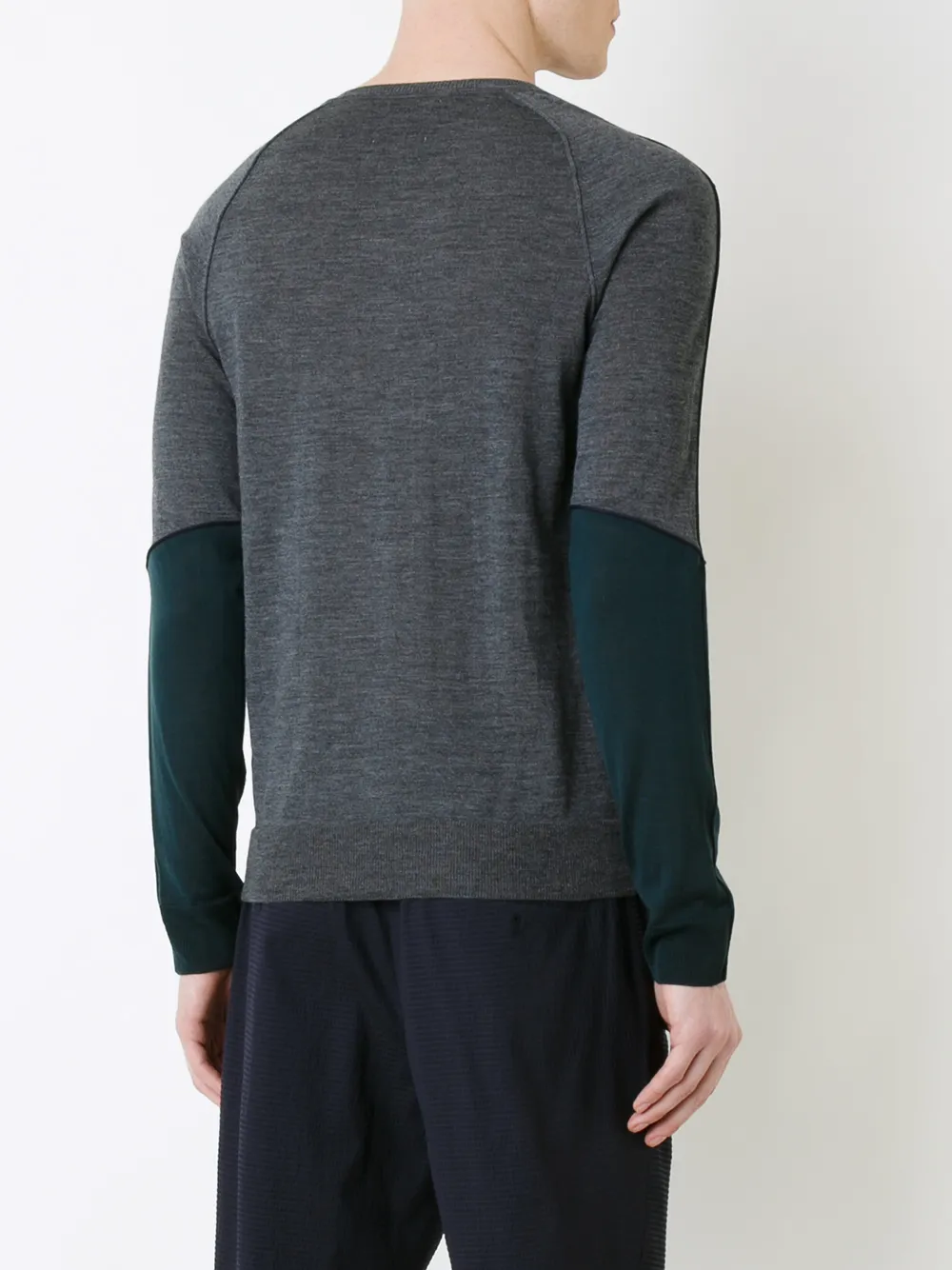 Wooyoungmi contrast sweatshirt Blauw
