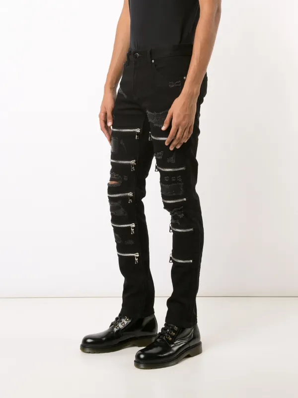Childrens black ripped skinny hot sale jeans