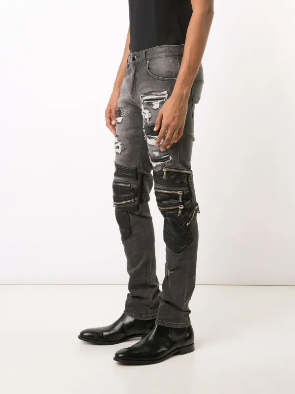 God s Masterful Children Zipped Ripped Skinny Jeans Farfetch