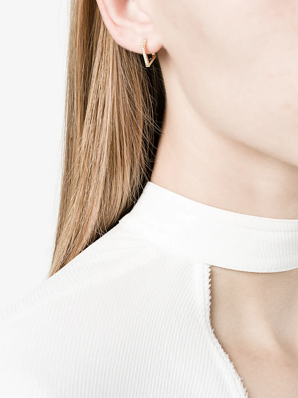 Lizzie Mandler Fine Jewelry 18kt gouden oorbel - Metallic