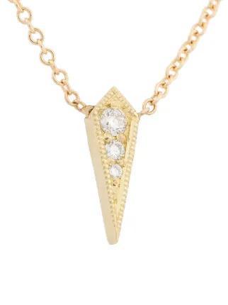 Lizzie Mandler Fine Jewelry 18kt Gold And Diamond Single Kite Lizzie Mandler Fine Jewelry 18kt Gold And Diamond Single Kite Necklace
