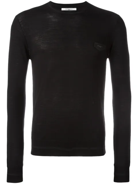 Givenchy logo plaque knitted jumper