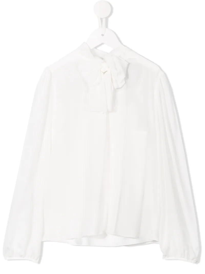 Dolce & Gabbana Kids блузка с бантом