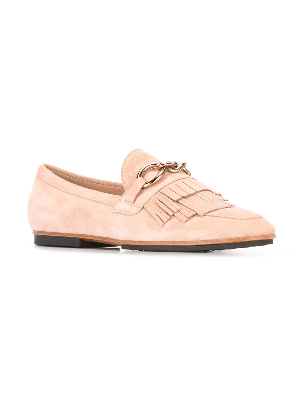 Tod's fringed loafers - Roze