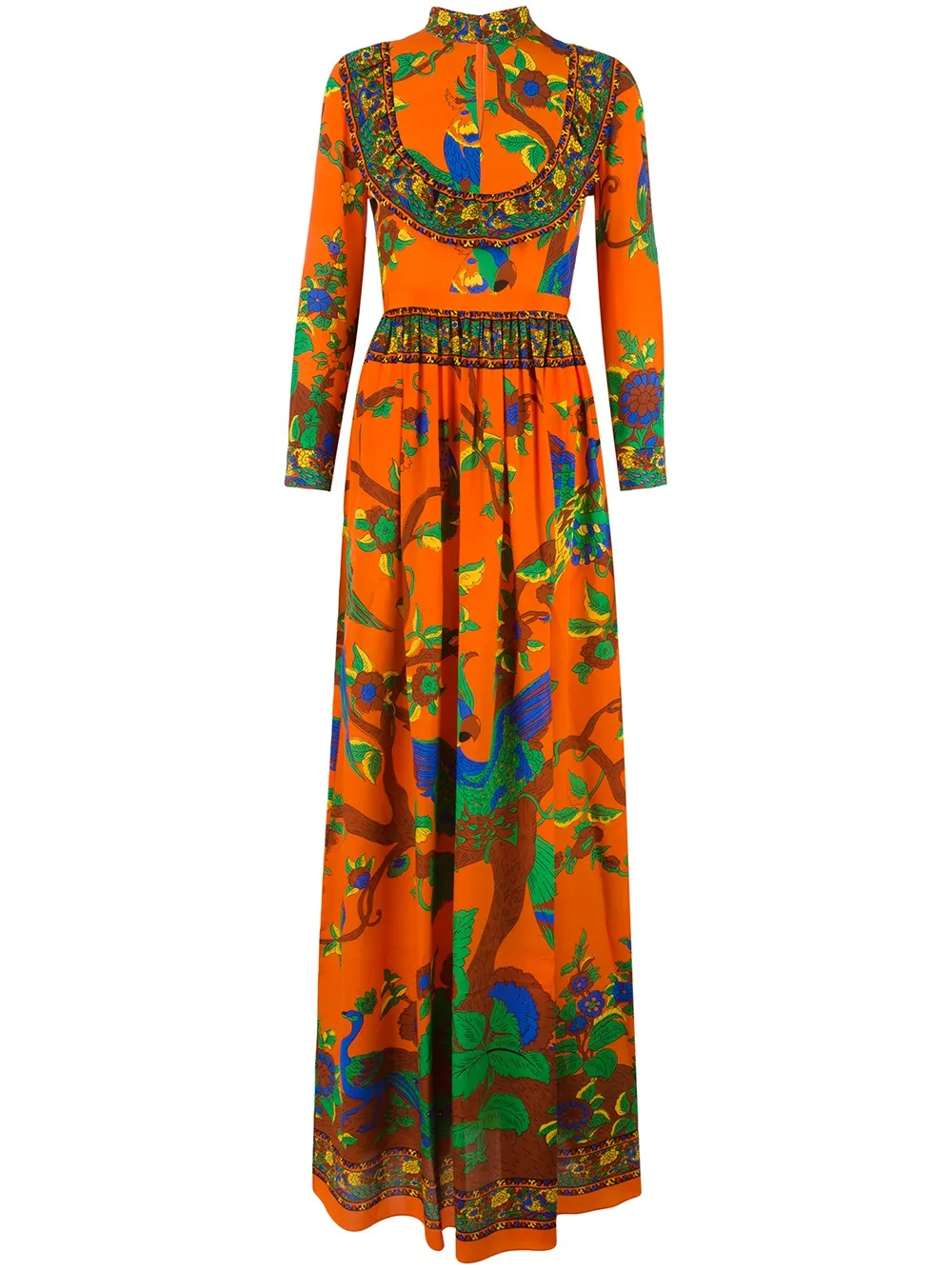 Gucci Floral Print Gown - Farfetch