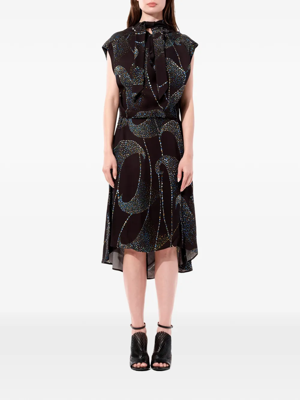 Balenciaga printed dress - Nero